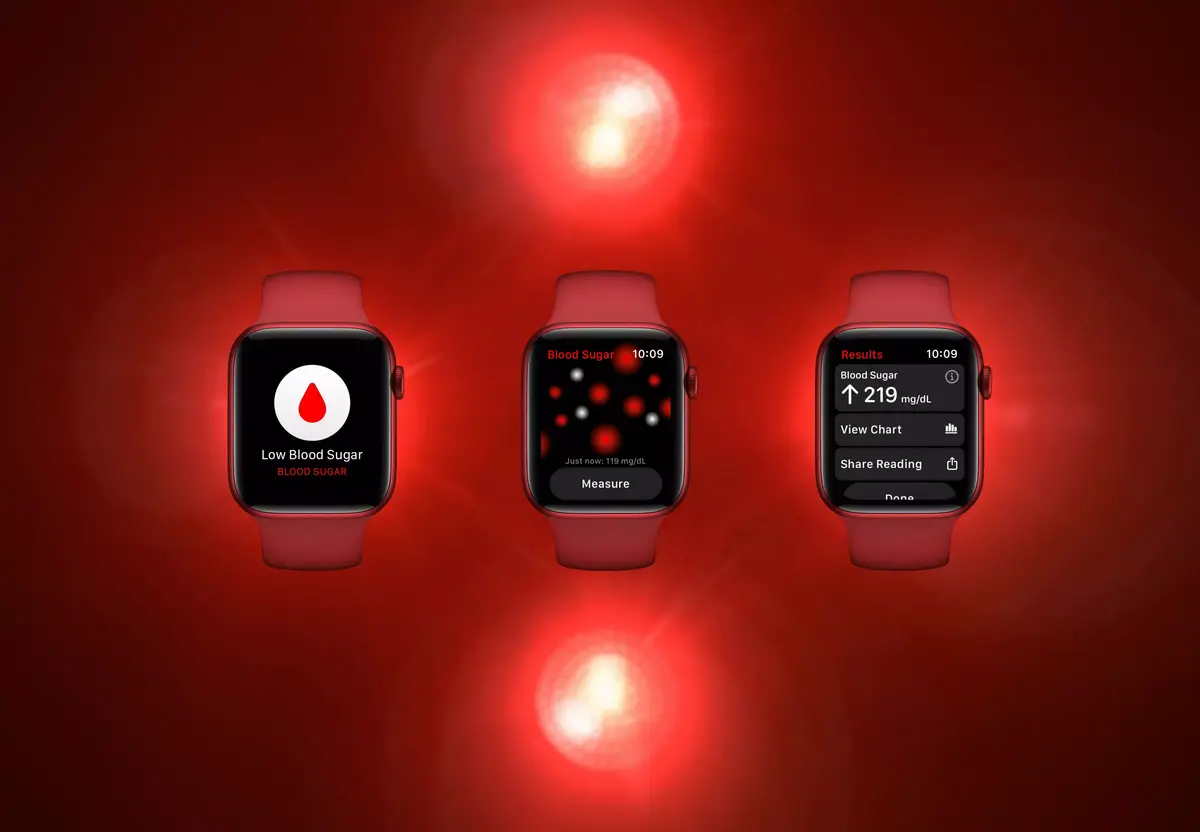 Apple Watch : un concept sur le suivi de glycémie