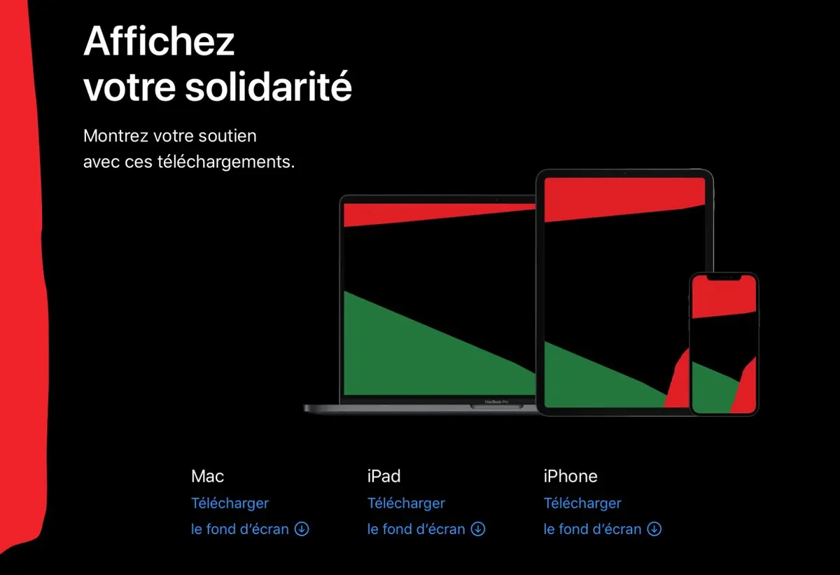 Black Unity Month : Apple propose trois fonds d'écrans dédiés (iOS, iPadOS, macOS)