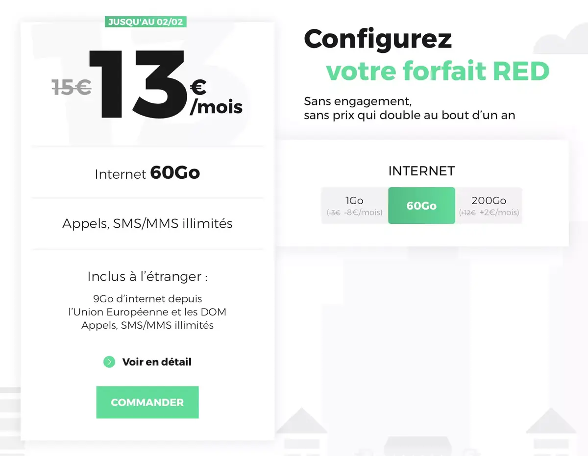 Dernier jour pour profiter des offres sans engagement dès 11,99€ (de 60 à 200Go)