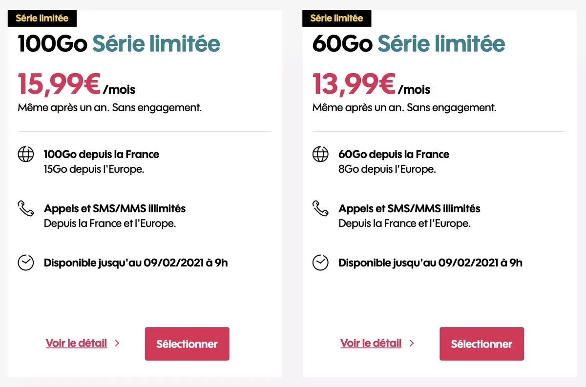 Bons plans opérateurs : des offres sans engagement à partir de 11,99€ (de 60 à 150Go)