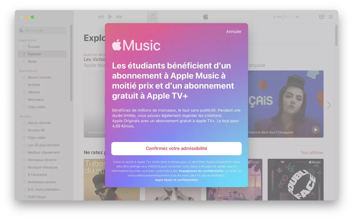 Apple Music propose 6 mois gratuits pour les étudiants