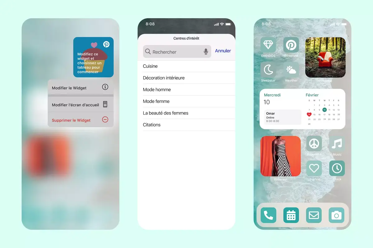 iOS 14 : Pinterest dévoile "Interests", une option pour personnaliser ses widgets