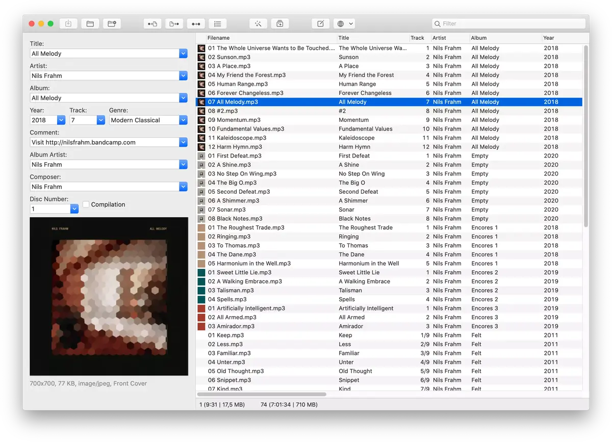 Mp3tag : l'éditeur de métadonnées audio est disponible sur le Mac App Store