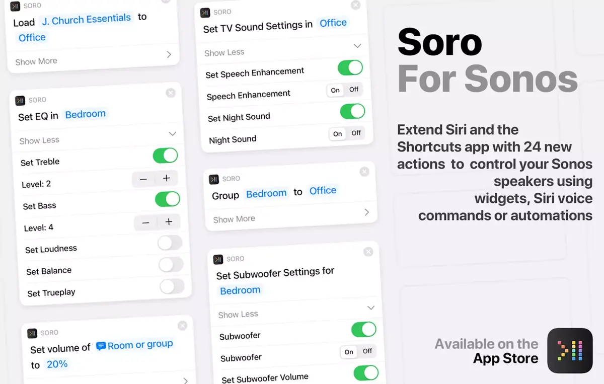 Soro : une App pour ajouter Siri et des Raccourcis sur les enceintes Sonos