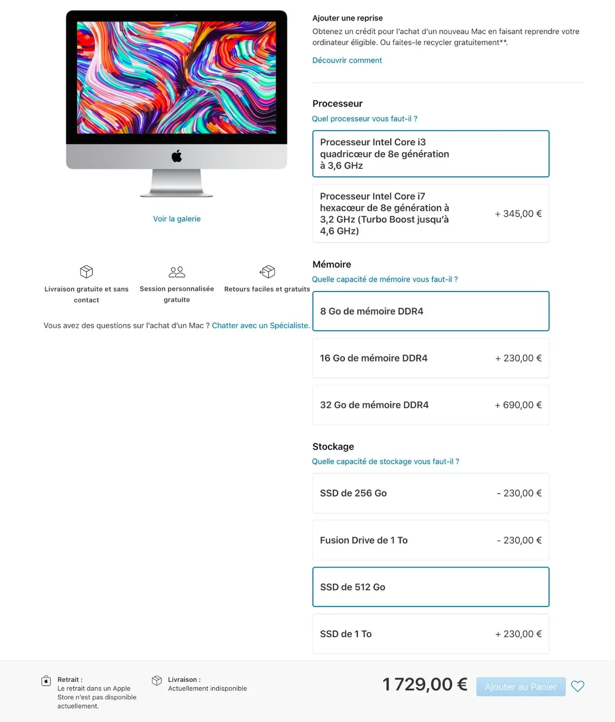 La production des iMac 21,5" ralentit, signe d'un modèle 24" Apple Silicon en approche ?