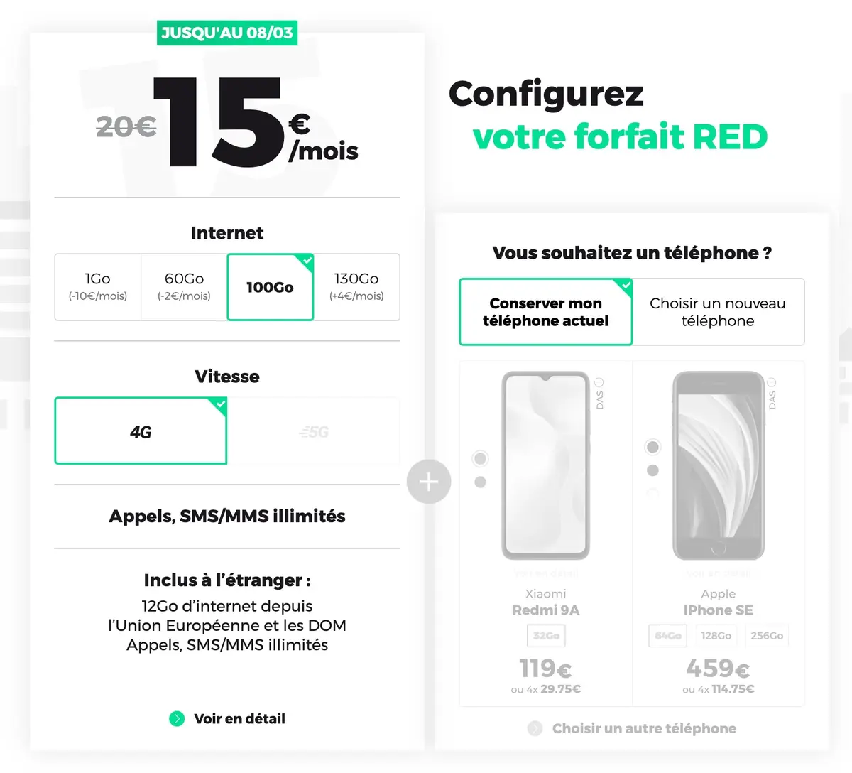 Bons plans opérateurs : des offres sans engagement dès 5€ (1 à 160Go)