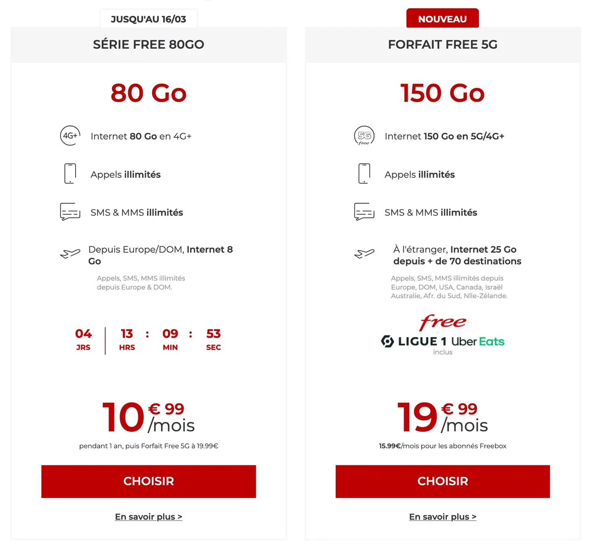 Bons plans opérateurs : des offres sans engagement dès 4,99€ (de 5 à 200Go)