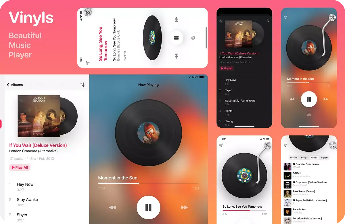 Vinyls, une nouvelle app épurée pour les abonnés Apple Music