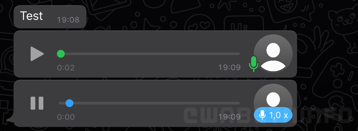 WhatsApp teste des vitesses de lecture pour ses messages vocaux
