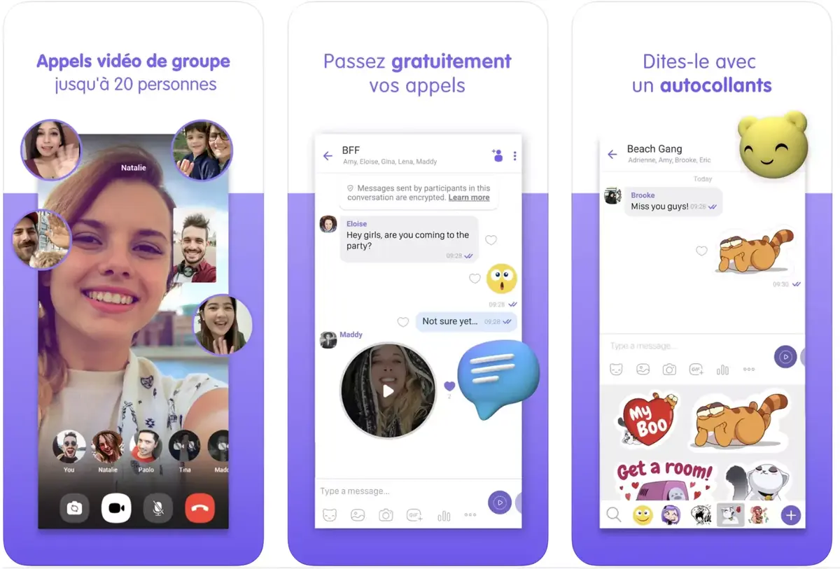 Viber propose de mettre en gras et en italique