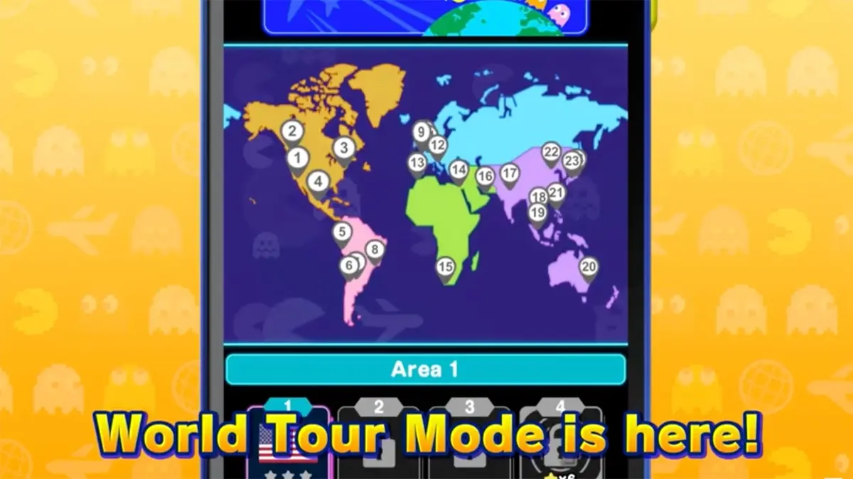 Le jeu Pac-Man Geo propose un nouveau mode tour du monde