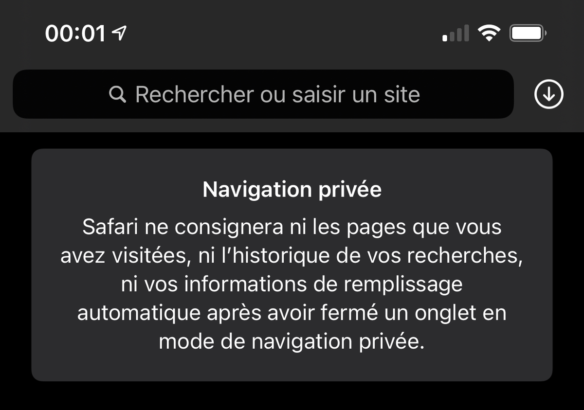 Astuce : comment utiliser la navigation privée dans Safari sur iPhone