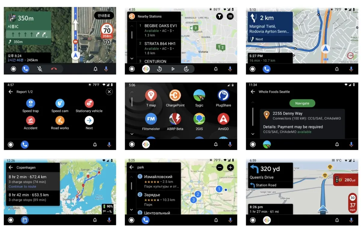 Comme pour CarPlay, Android Auto élargit ses apps tierces (GPS, bornes...)