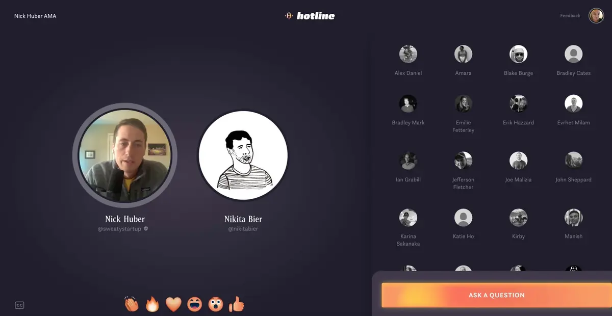 Facebook sort "Hotline", une web app clone de Clubhouse