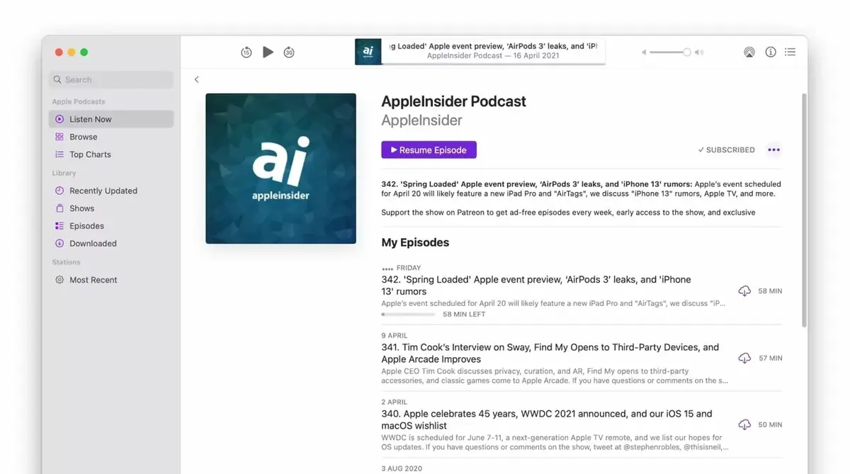 Podcast+ : des annonces podcast pendant "Spring Loaded" ? #AppleEvent