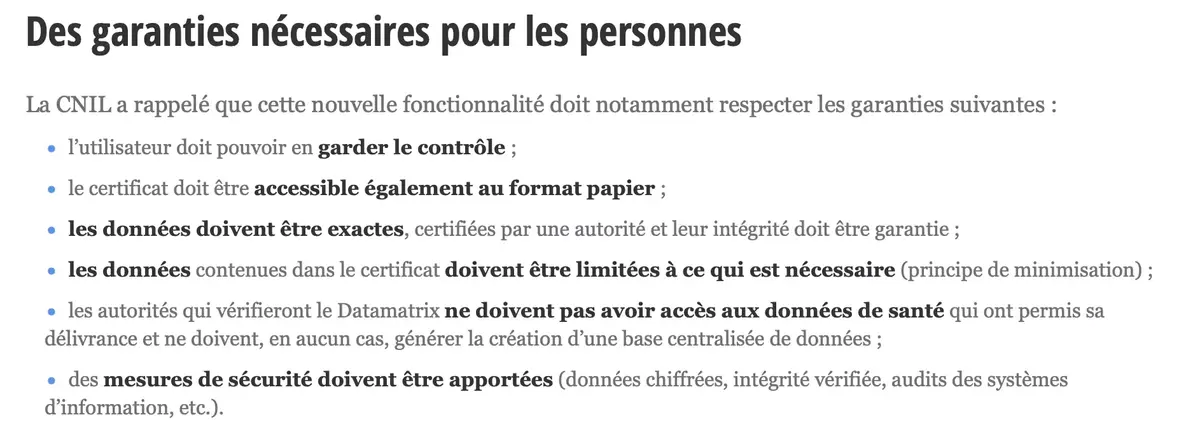 La CNIL valide le dispositif TousAntiCovid-carnet et précise les garanties à appliquer