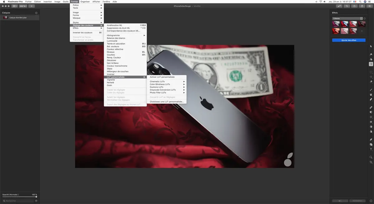 La dernière mise à jour de Pixelmator Pro prend en charge les LUTs
