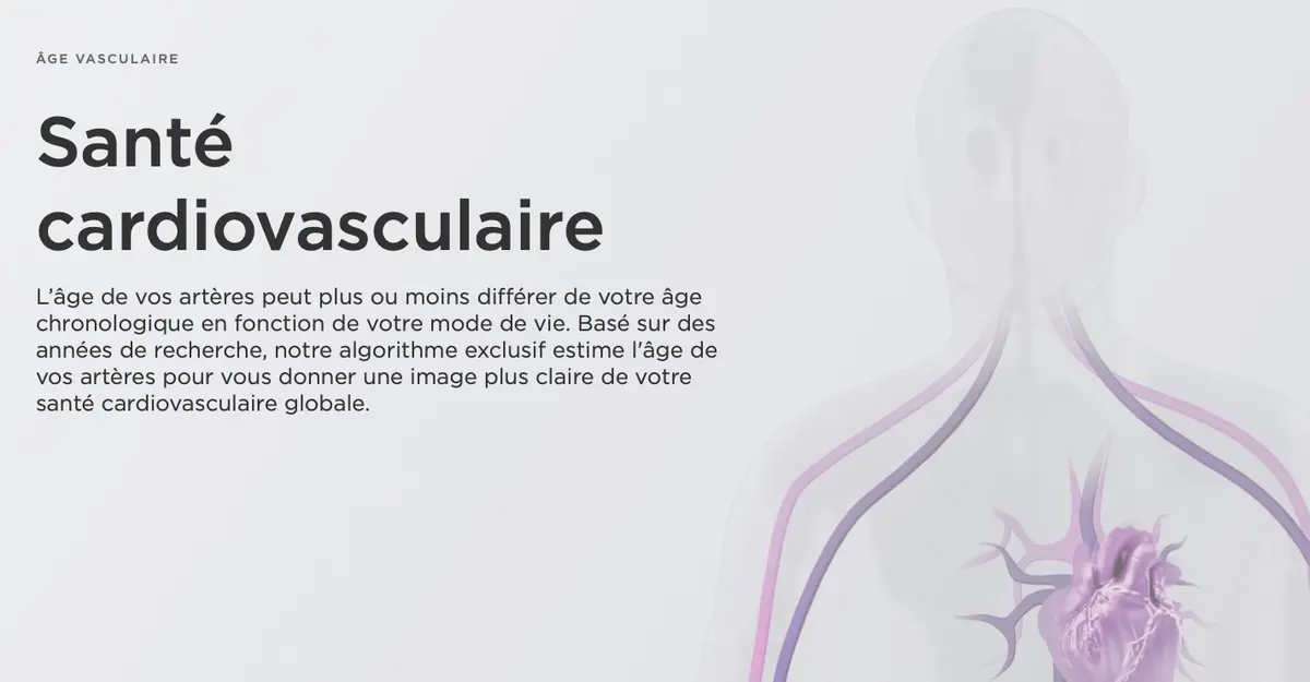 Withings estime votre âge vasculaire via la balance Body Cardio