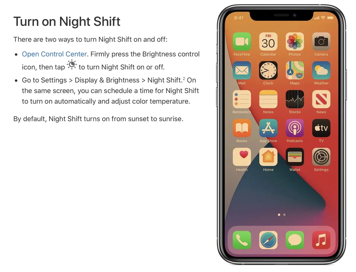 Le mode "Night Shift" n’aurait pas d’incidence sur le sommeil (l’utilisation de l’iPhone, oui)