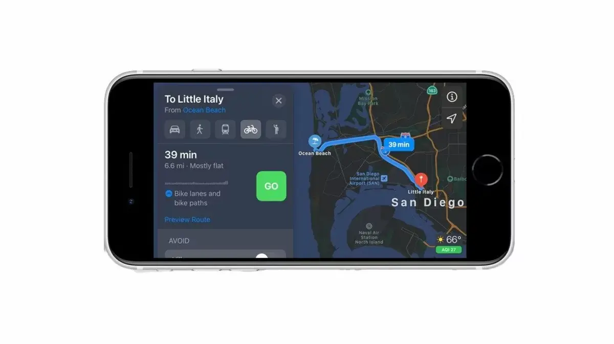 Apple Maps מעשירה מידע על שבילי אופניים