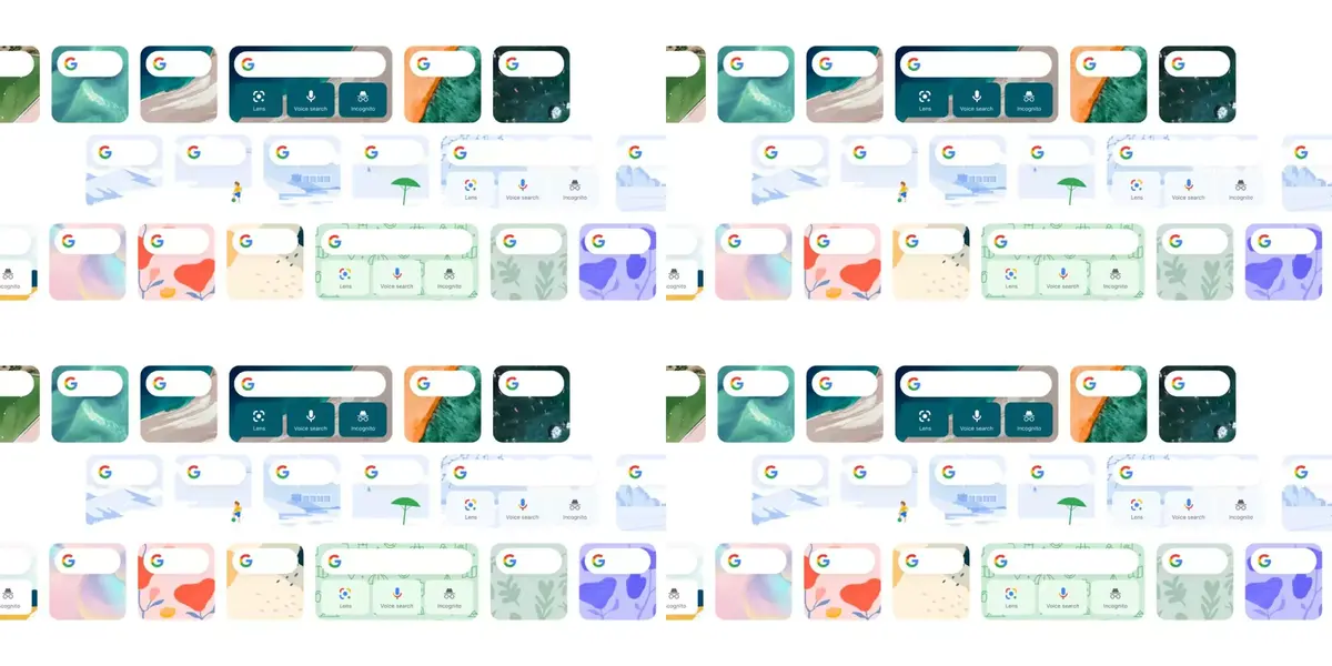 L'app Google propose de très nombreux arrière-plans thématiques pour ses widgets