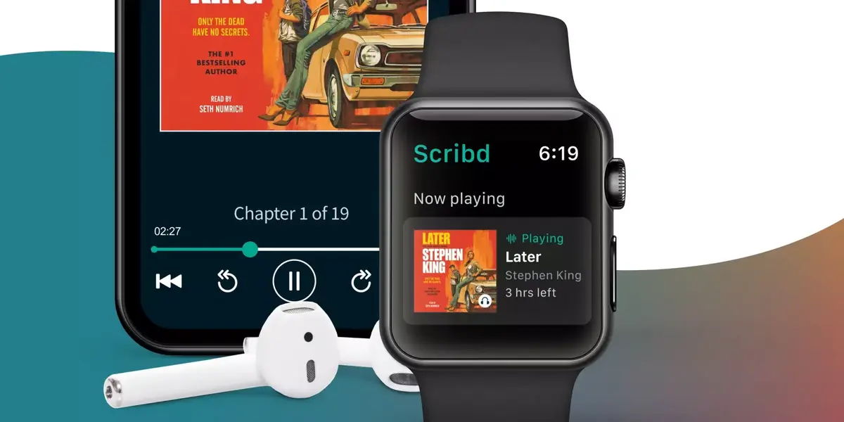 Scribd permet de diffuser les livres audio depuis l'Apple Watch