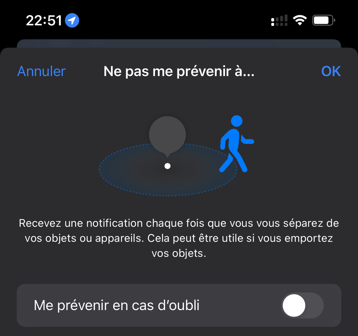 iOS 15 : enfin une alerte en cas de séparation (AirTags, Apple Watch...)