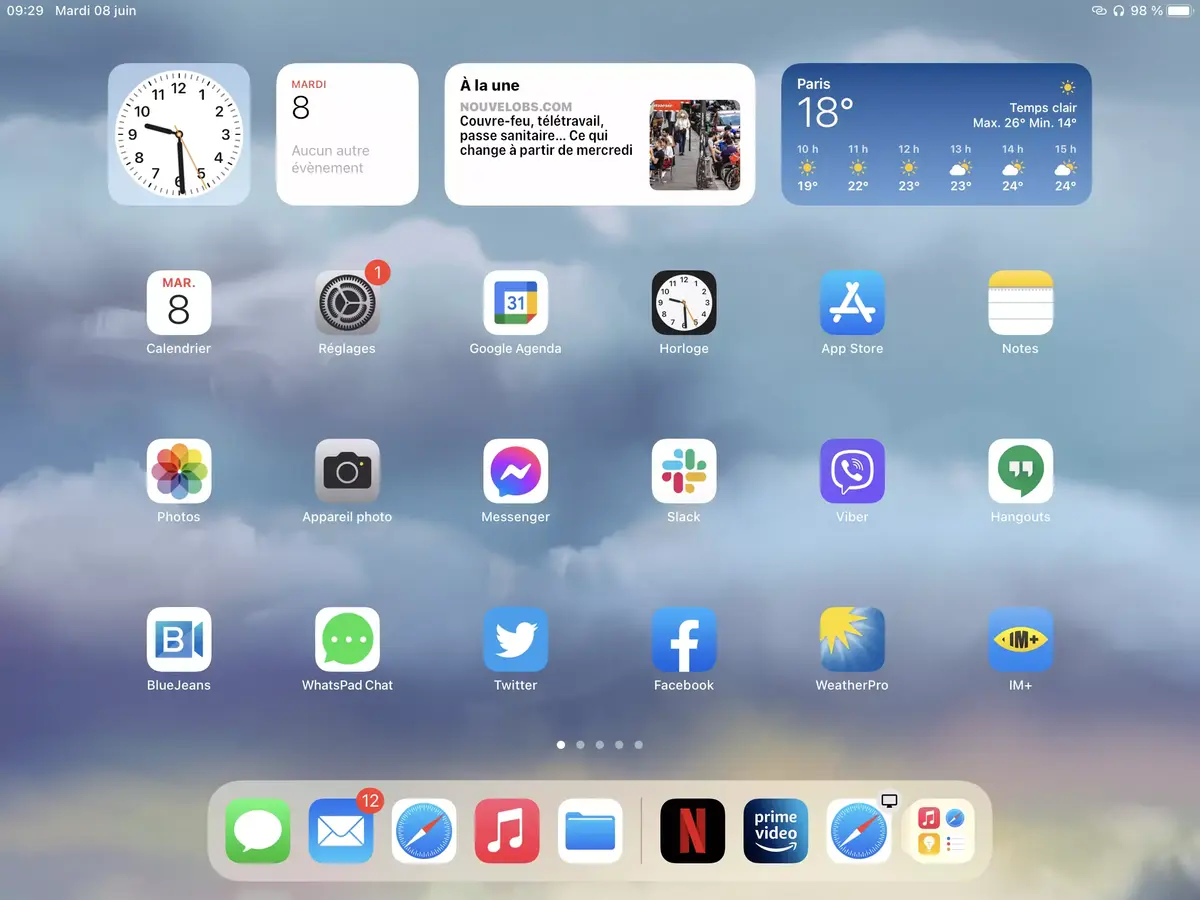 iOS 15 : Météo bénéficie d'un nouveau look (mais toujours pas d'app sur iPad)