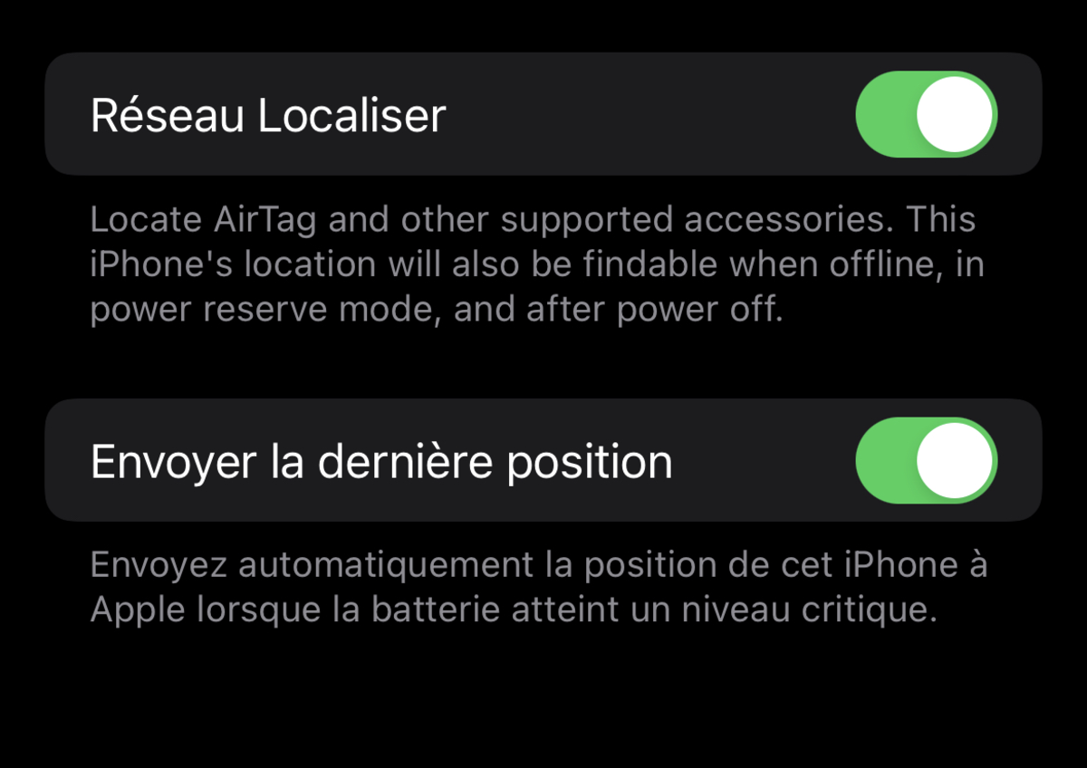 iOS 15 Localiser peut retrouver un iPhone éteint ou effacé