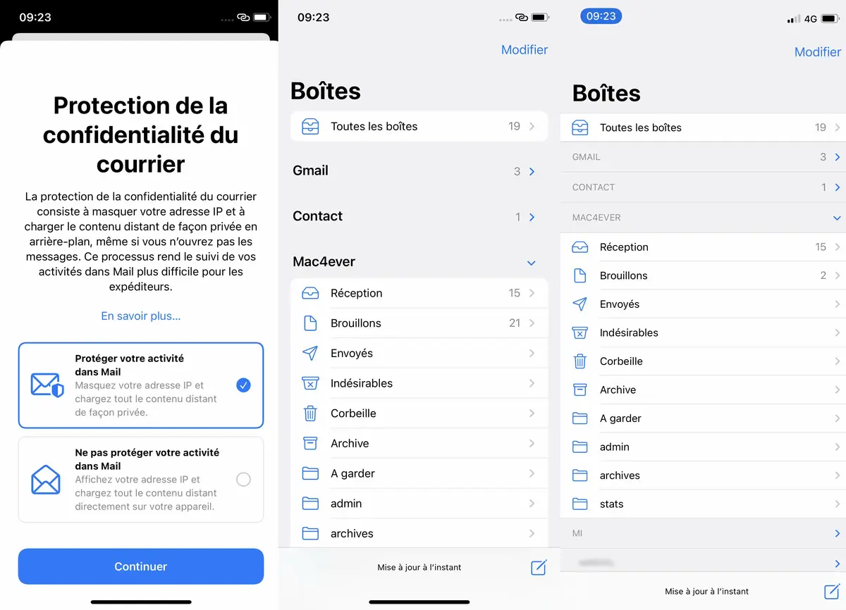 iOS 15 / iPadOS 15 : Mail s'offre un petit relooking (et des options de confidentialité)