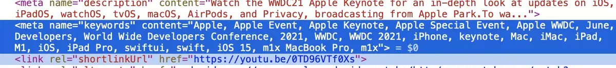 Un MacBook Pro M1X dans les métadonnées de la keynote