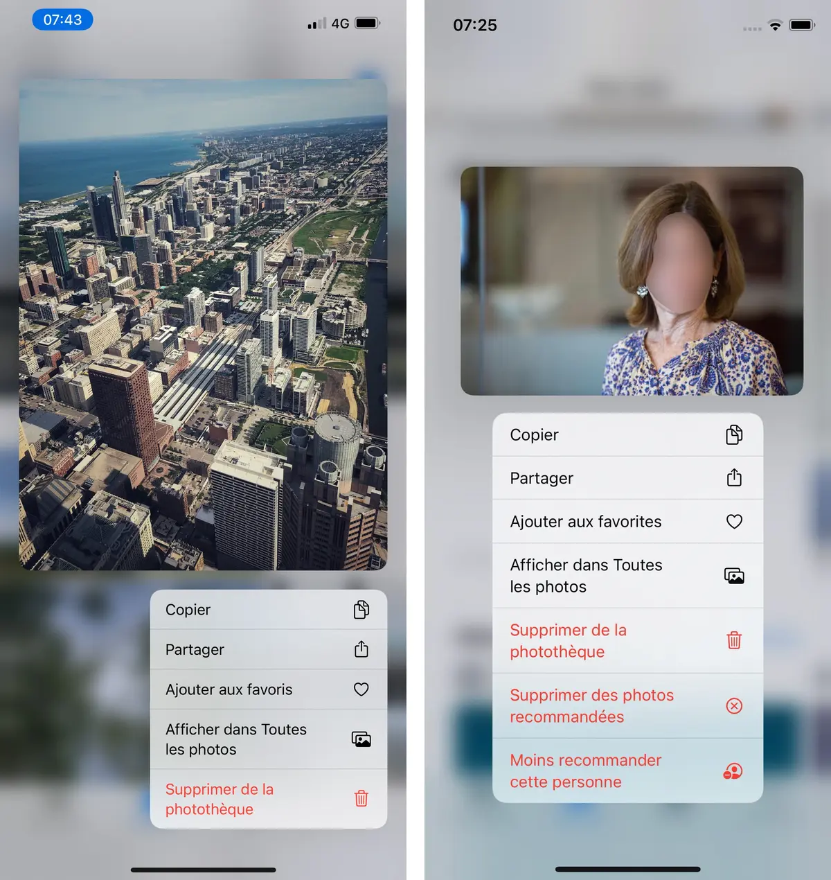 iOS15 filtre davantage les personnes et les lieux dans les Souvenirs de l'app Photos