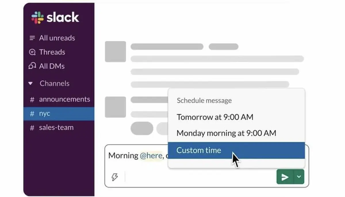 Slack déploie l’envoi différé de messages