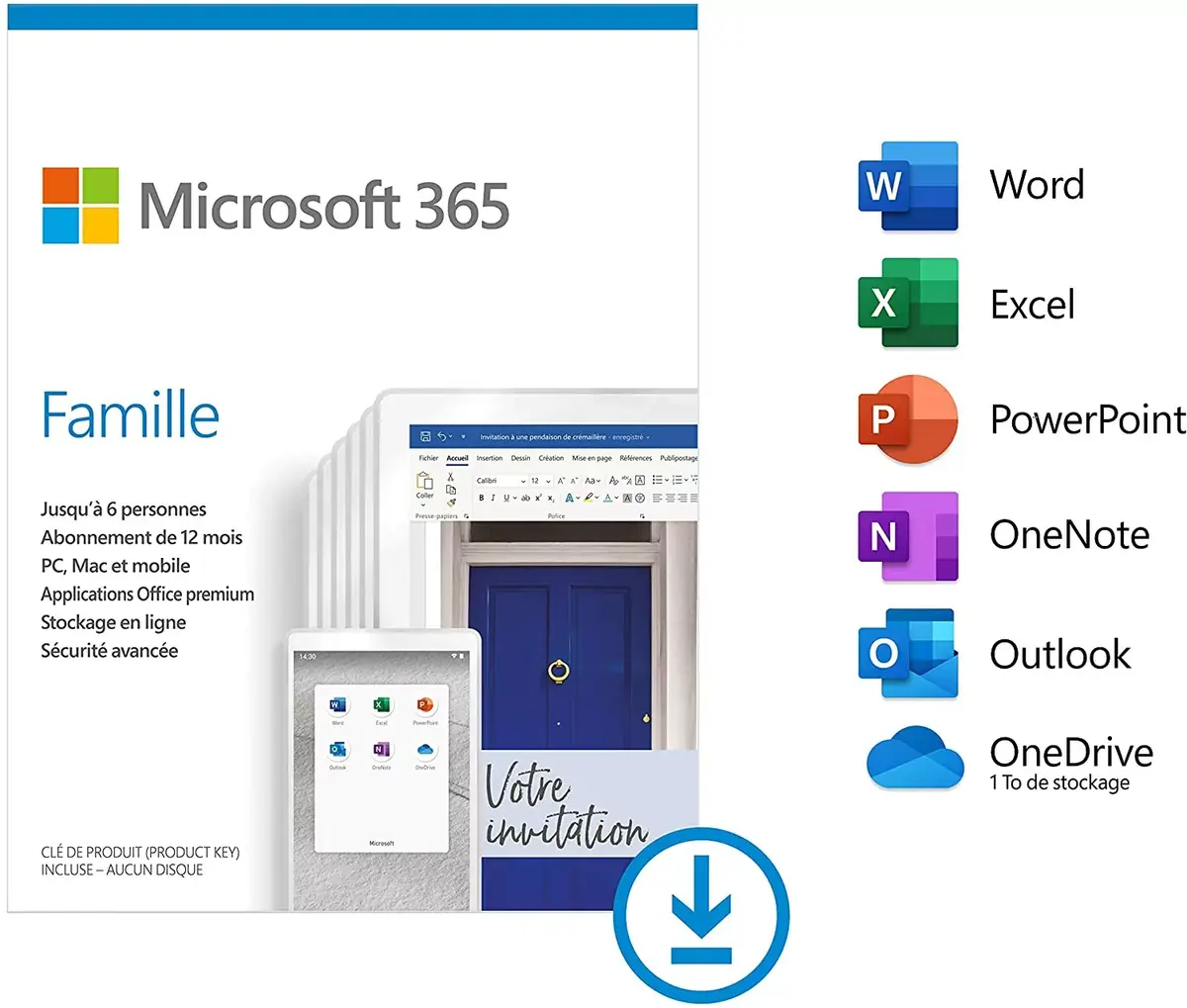 Microsoft 365 Famille dès 49,99 €, Famille/PME dès 194,99 € #PrimeDay