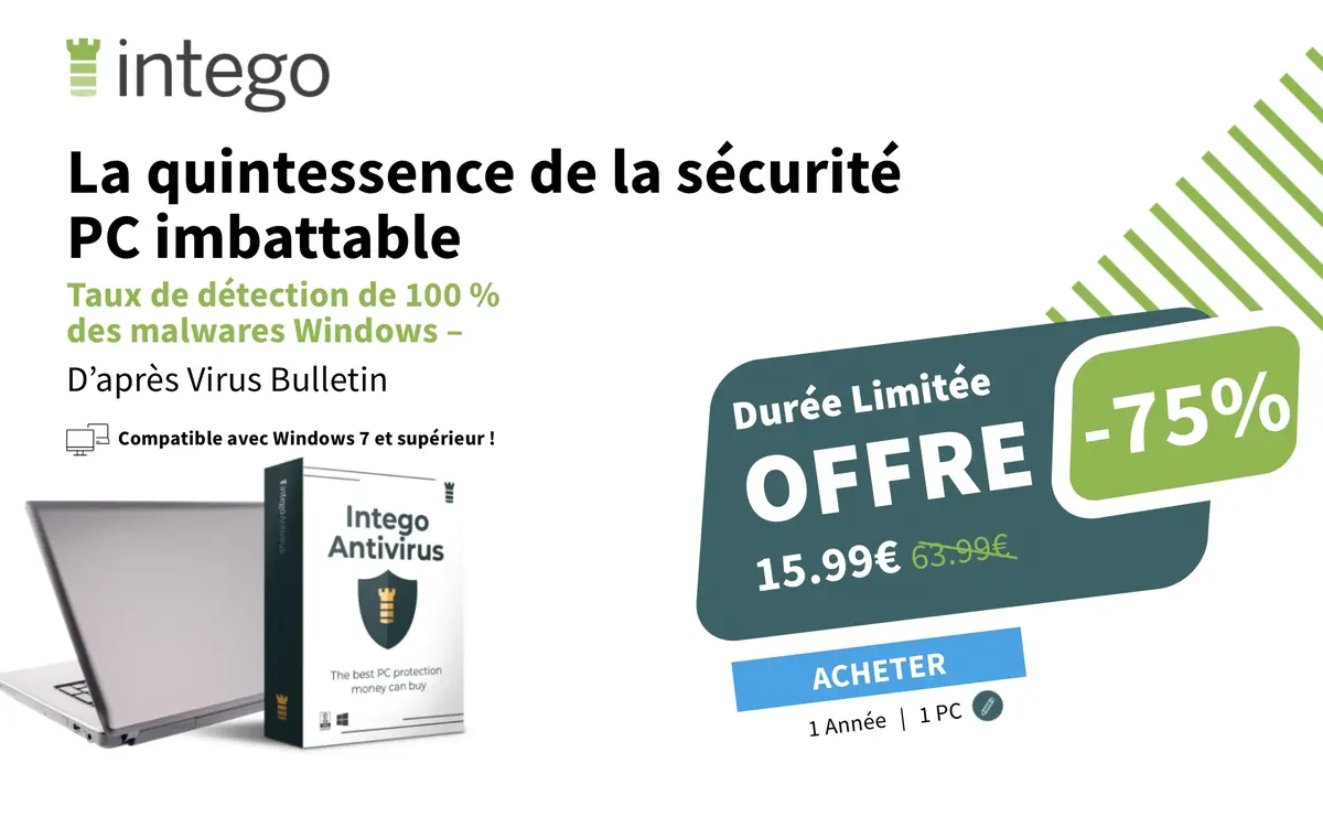 L'antivirus Intego débarque sous Windows (bon plan : -75%, soit 15,99€)