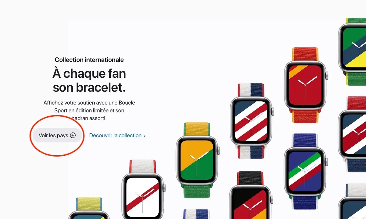 Comment télécharger les cadrans de la Collection internationale sur Apple Watch