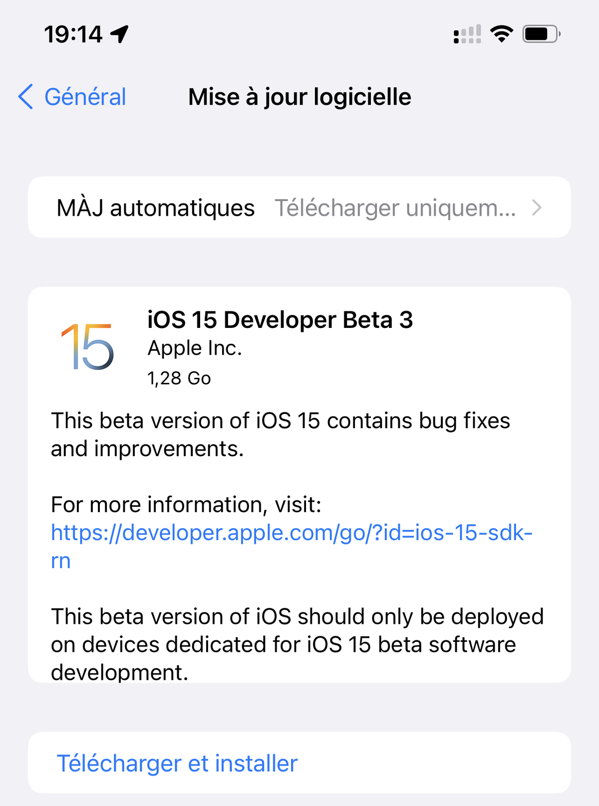 Une beta 3 d'iOS/iPadOS 15 et macOS Monterey pour les développeurs