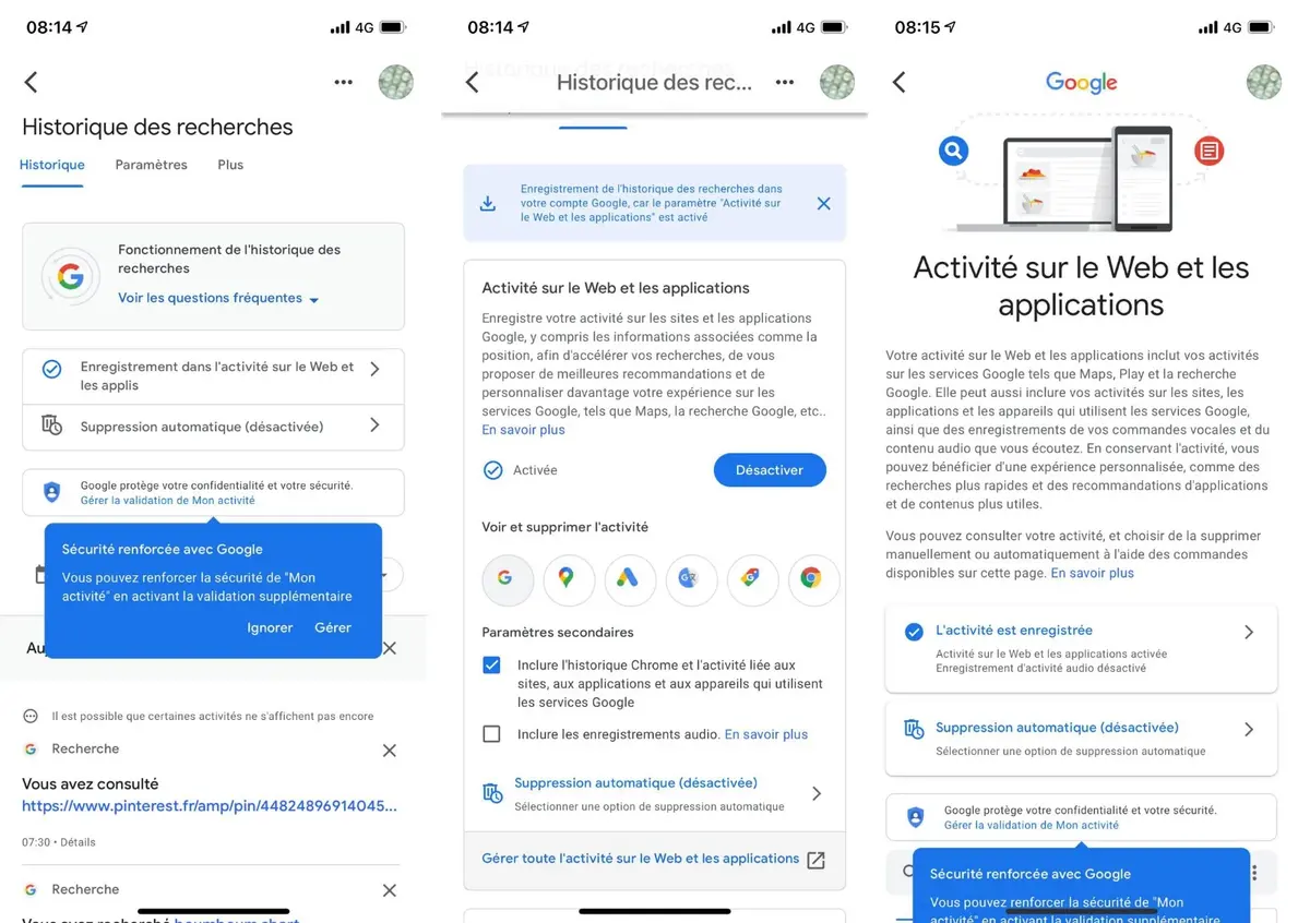 Google introduit de nouveaux outils pour protéger la recherche sur iOS