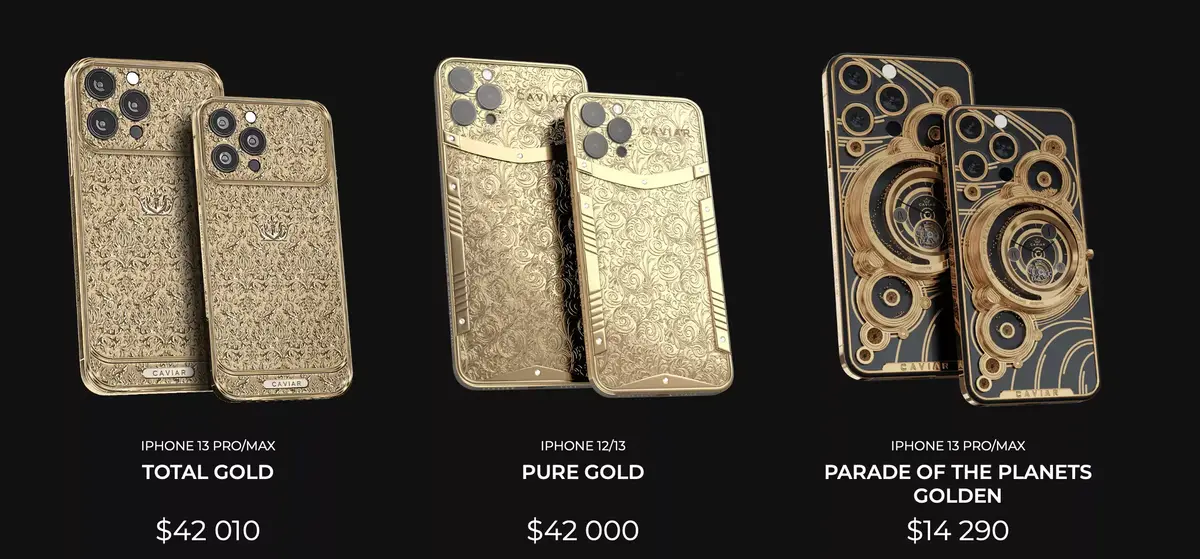 L'iPhone 13 est déjà en précommande chez le Russe Caviar (avec des tas de diamants)