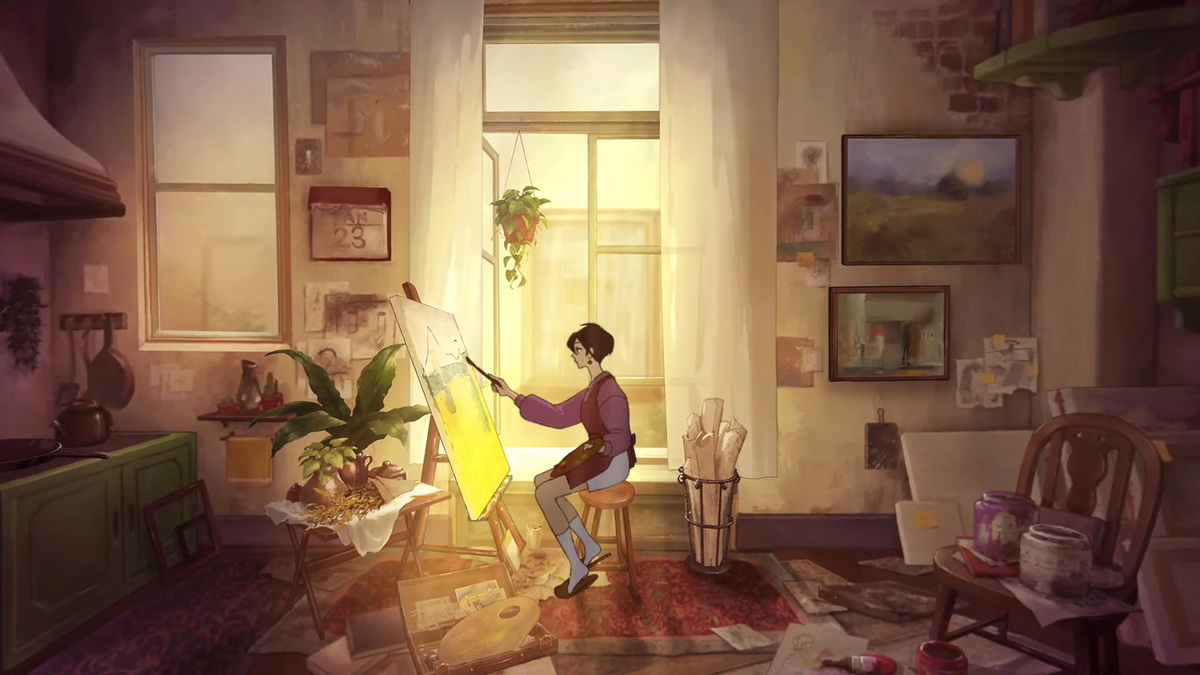 Inspiré du Studio Ghibli, "Behind the Frame" propose de se lancer dans la peinture