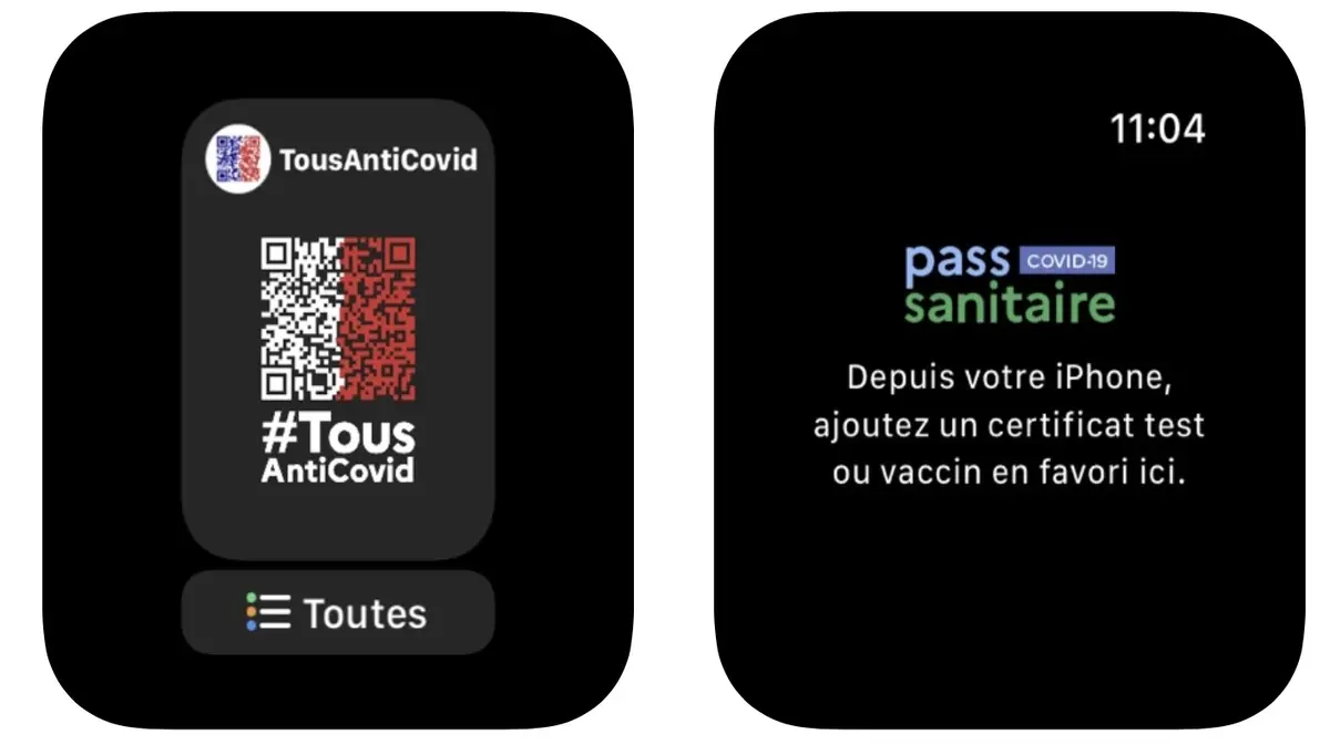 TousAntiCovid : le pass sanitaire arrive sur l'Apple Watch