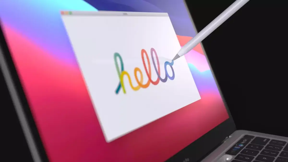 Concept : un MacBook Pro tactile avec son Apple Pencil bas&eacute; sur un brevet d'Apple