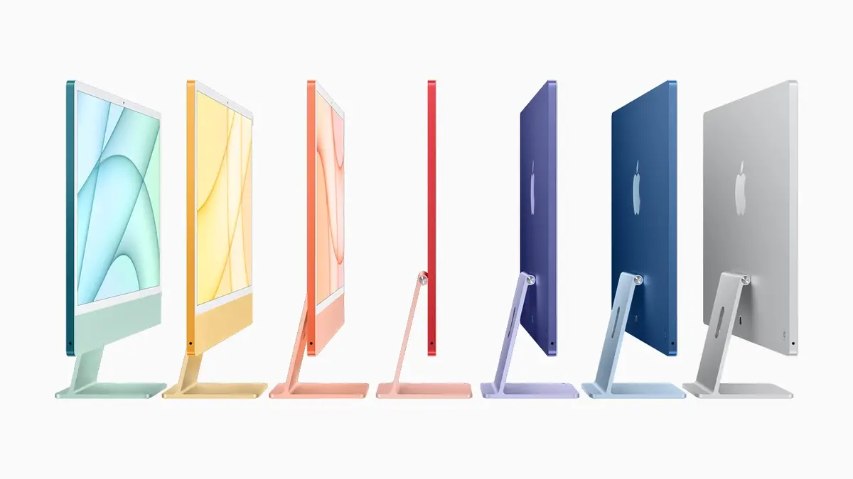 L'image du soir : les couleurs des iMac M1 inspirées par... les cabanes de plage du Treport ?