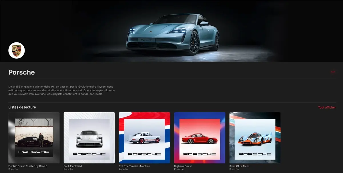 Music : Phil Schiller fait la promo des playlists créées par Porsche (et propose la sienne)