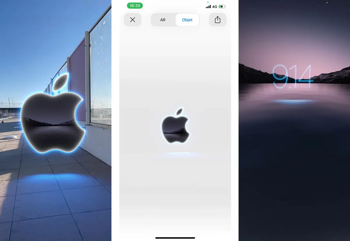 Keynote iPhone 13 : Apple glisse une pomme en AR sur son site #AppleEvent (+ flashtag)