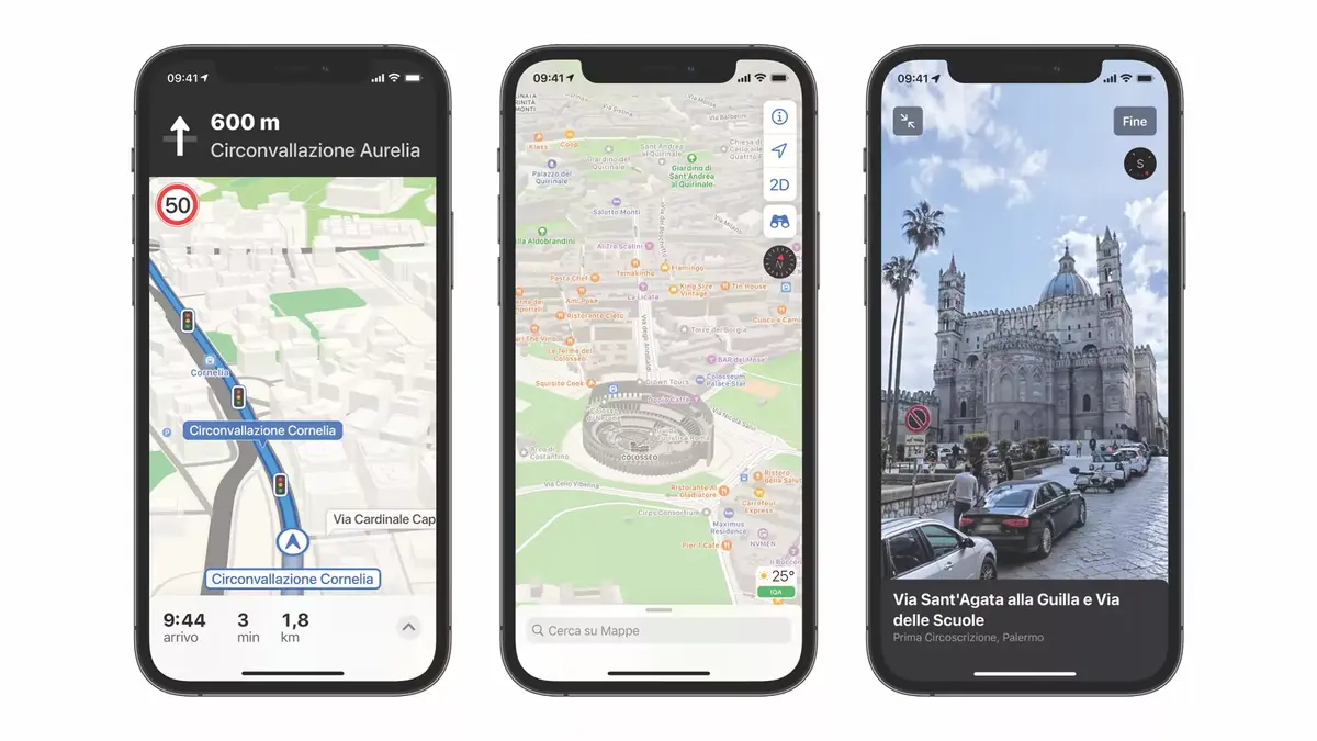 Apple déploie une nouvelle version test de Plans en Italie (bientôt en France ?)