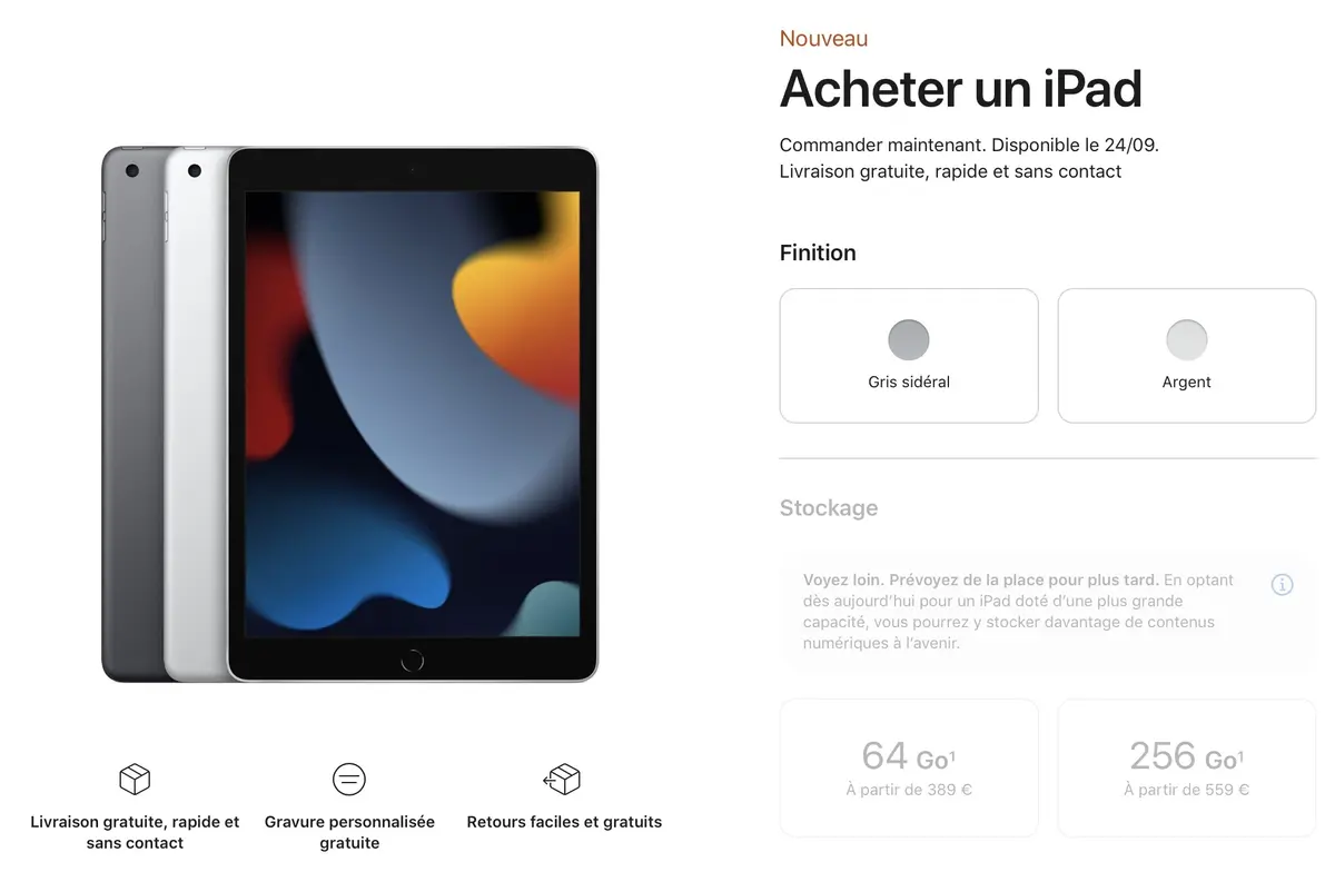 Les nouveaux iPad et iPad mini sont en pré-commande (dispo le 24 septembre)