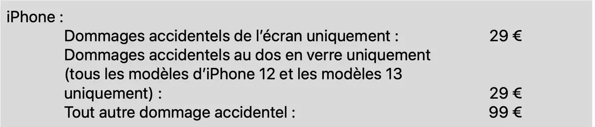 AppleCare+ avec perte ou vol d'iPhone est disponible en France [tarifs]