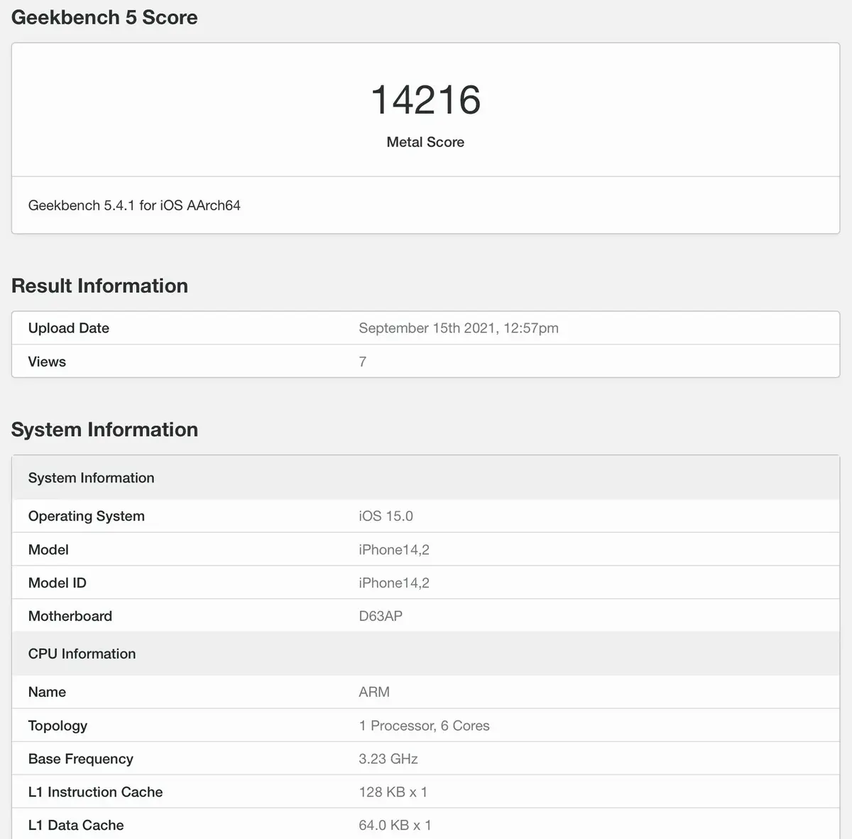 Un premier bench GPU de l'A15 : impressionnant !