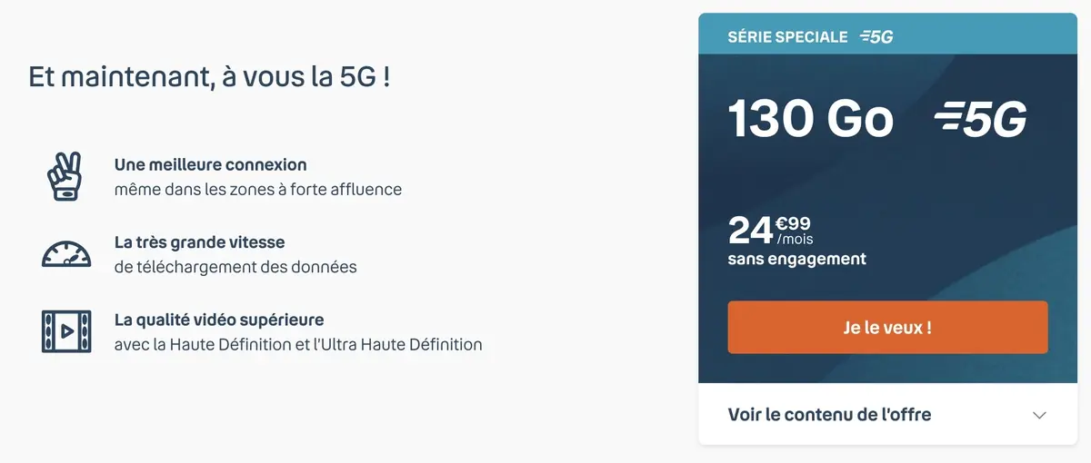 Quel forfait 5G pour son iPhone 13 ? (sans engagement)